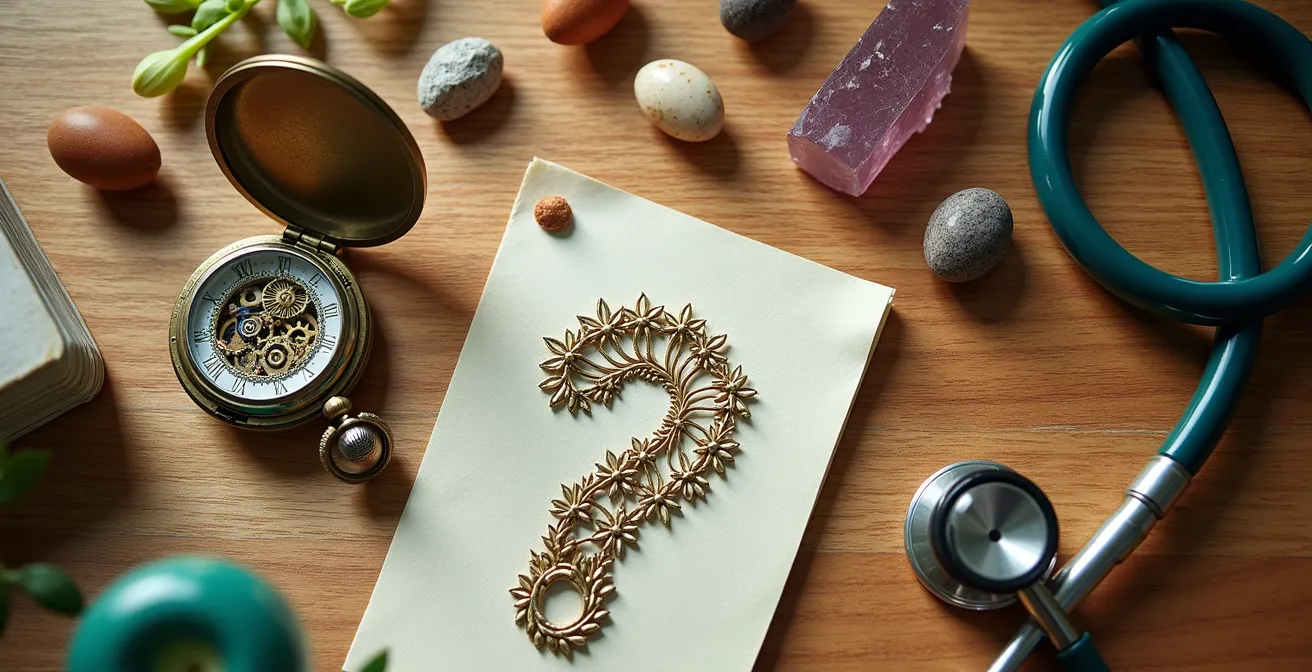 Visual timeline showing comprehensive health assessment during naturopathic consultation