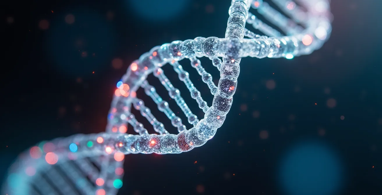 Visual timeline showing DNA data reanalysis revealing new insights over years