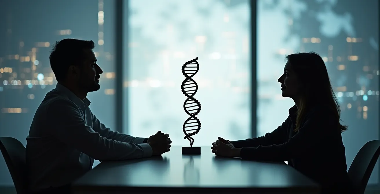 Healthcare professional discussing screening timeline with patient using visual aids